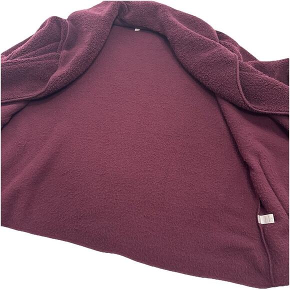 Koolaburra By UGG Sherpa Open Front Cardigan Jacket Womens 3X Maroon Sweater - Picture 4 of 14